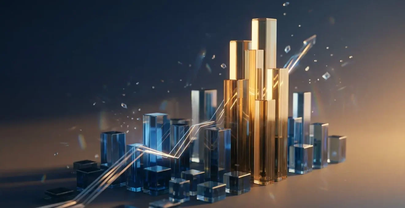 Financial growth strategy with momentum indicators and portfolio composition
