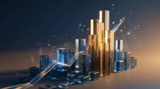 Financial growth strategy with momentum indicators and portfolio composition