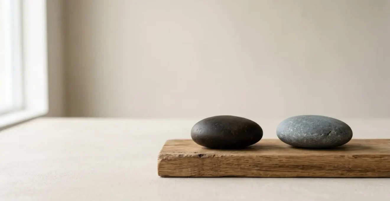 A wide environmental photograph symbolizing portfolio balance and long-term stability through minimalist composition