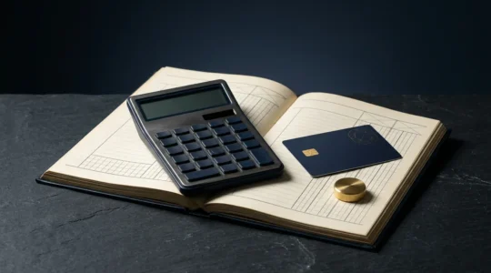 Strategic financial planning concept with credit management tools and liquidity optimization